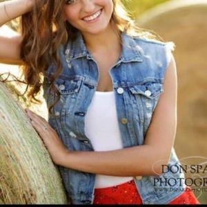 Rag & Bone Distressed Denim Vest